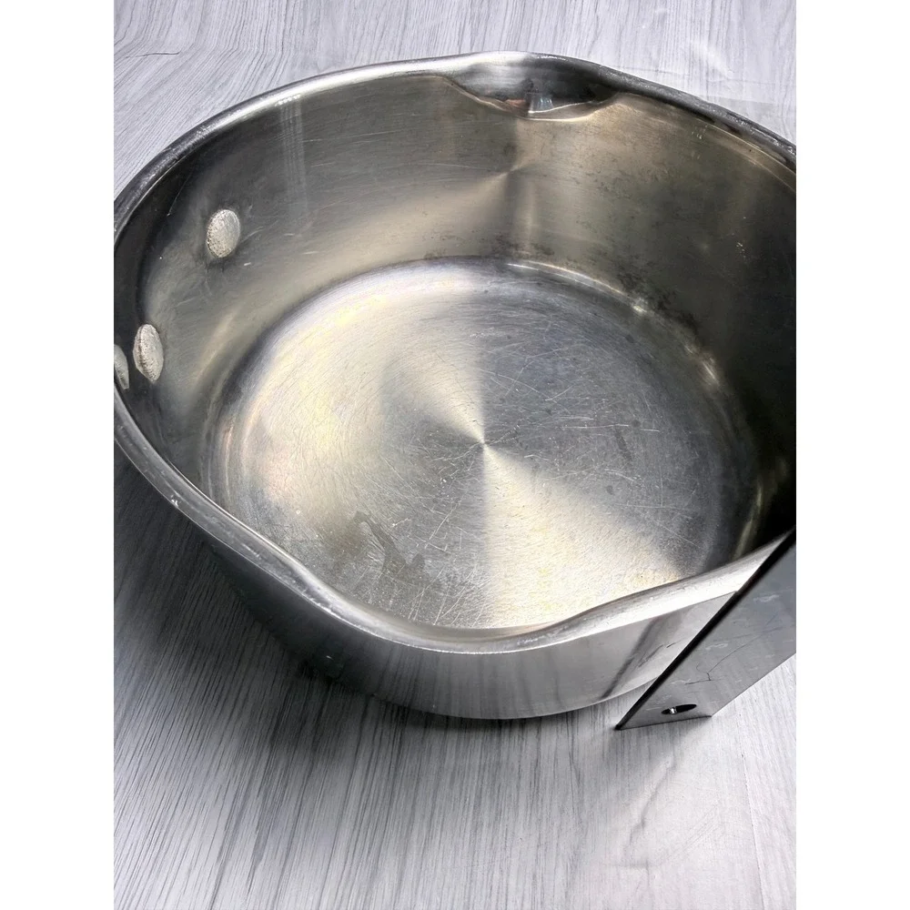 Wolfgang Puck Cafe Collection 3qt Stainless Steel Saucepan Dual Spouts